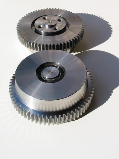 Custom 4140 HTSR Steel Single-Flange Geared Wheel