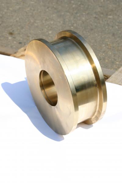 Custom Bronze Double-Flange Plain Wheel